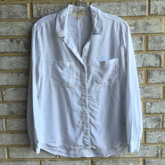 Cloth and stone white button down shirt XS - Picture 1 of 7